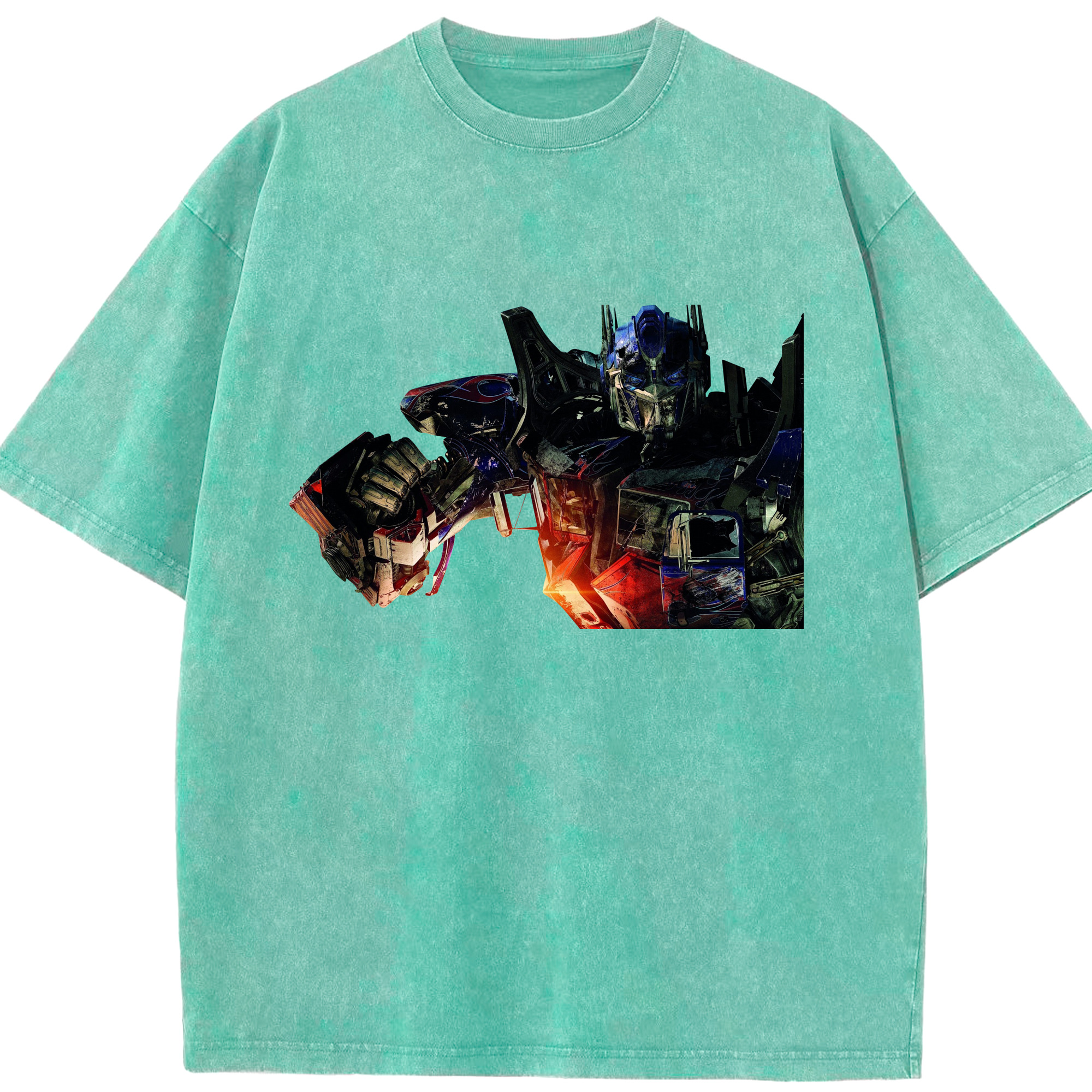 （画像用）  綿100% ヴィンテージ風 半袖Tシャツ（フロントプリント）